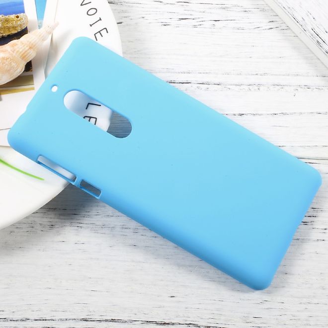Nokia 5 Handyhülle - Hardcover aus Plastik - gummierte Oberfläche - hellblau