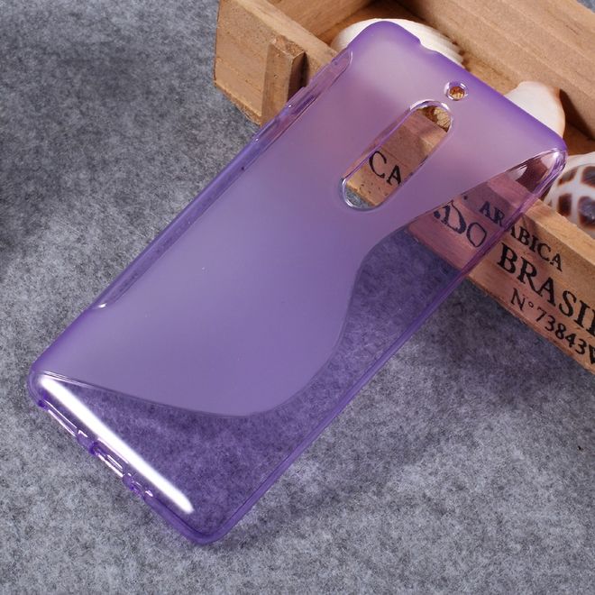 Nokia 5 Hülle - SoftTPU Softcase - S-Shape - purpur