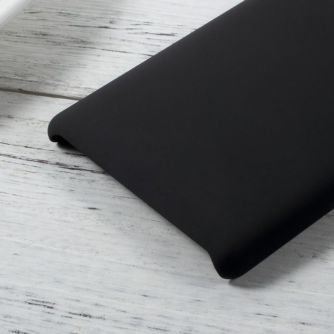 Nokia 3 Handyhülle - Hardcover aus Plastik - gummierte Oberfläche - schwarz