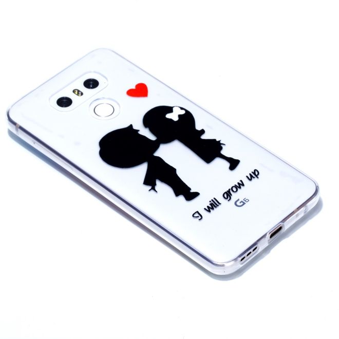 LG G6 Handyhülle - SoftTPU Softcase - verknallte Kinder