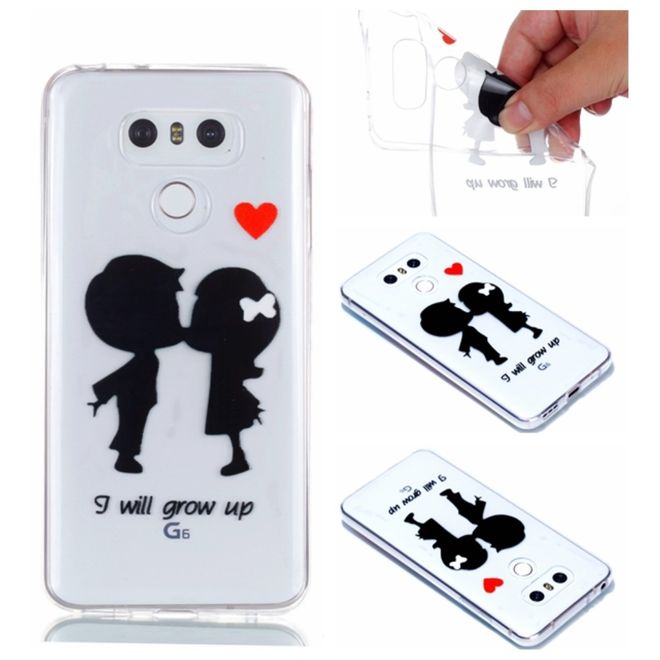 LG G6 Handyhülle - SoftTPU Softcase - verknallte Kinder