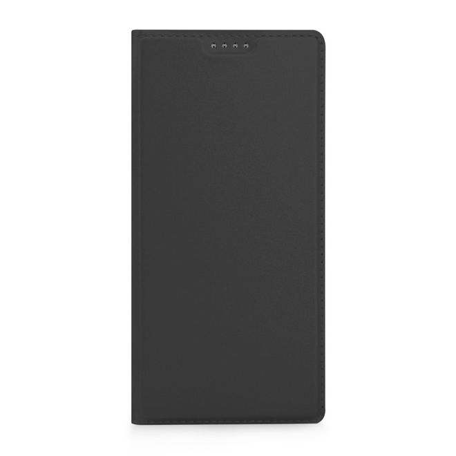 BlackBerry Keyone Handy Case - Hülle aus Leder - mit Standfunktion - schwarz