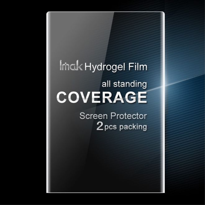 Imak - BlackBerry Keyone Schutzfolie - reicht über den gesamten Bildschirm - 2 Stück - transparent