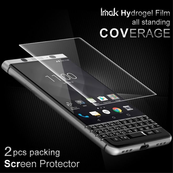 Imak - BlackBerry Keyone Schutzfolie - reicht über den gesamten Bildschirm - 2 Stück - transparent