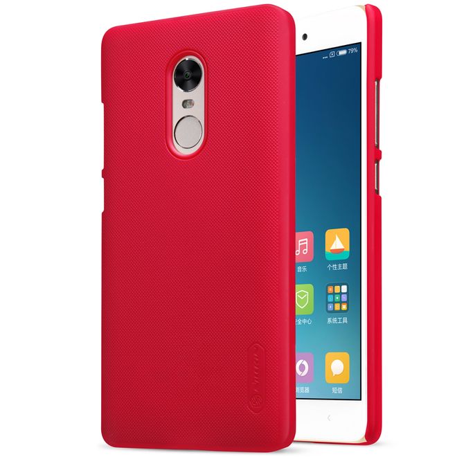Nillkin - Xiaomi Redmi Note 4X Hülle - Plastik Case - Super Frosted Shield Series - inklusive Schutzfolie - rot