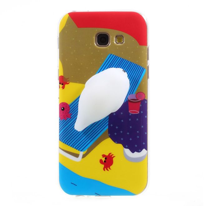Samsung Galaxy A5 (2017) Handyhülle - TPU Softcase - 3D Soft Squishy - Seelöwe auf Liege