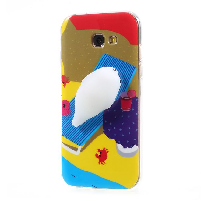 Samsung Galaxy A5 (2017) Handyhülle - TPU Softcase - 3D Soft Squishy - Seelöwe auf Liege