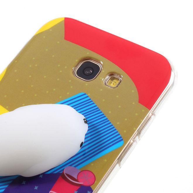 Samsung Galaxy A5 (2017) Handyhülle - TPU Softcase - 3D Soft Squishy - Seelöwe auf Liege