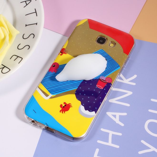 Samsung Galaxy A5 (2017) Handyhülle - TPU Softcase - 3D Soft Squishy - Seelöwe auf Liege