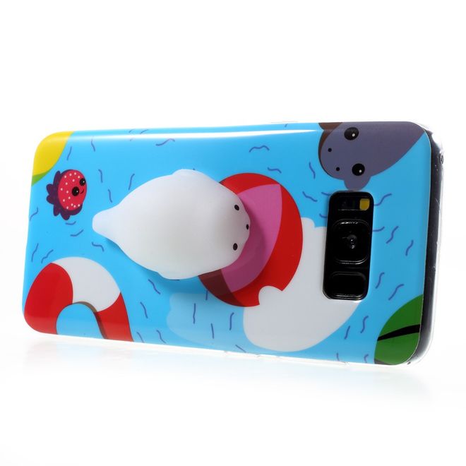 Samsung Galaxy S8 Plus Handyhülle - TPU Softcase - 3D Soft Squishy - Seelöwe im Wasser