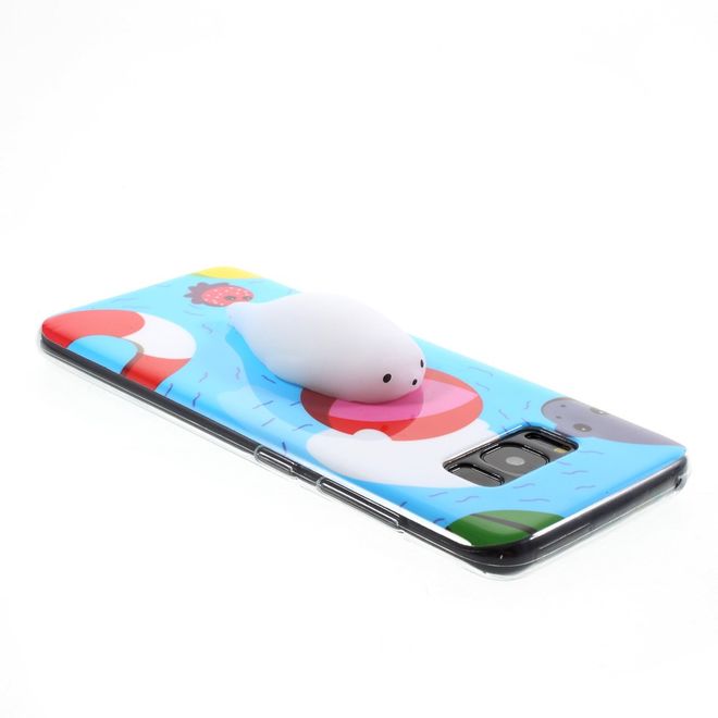 Samsung Galaxy S8 Plus Handyhülle - TPU Softcase - 3D Soft Squishy - Seelöwe im Wasser