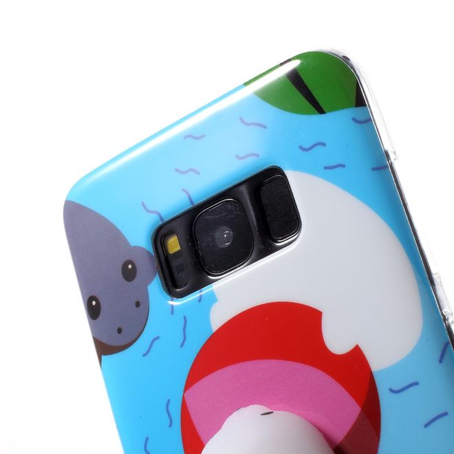 Samsung Galaxy S8 Plus Handyhülle - TPU Softcase - 3D Soft Squishy - Seelöwe im Wasser