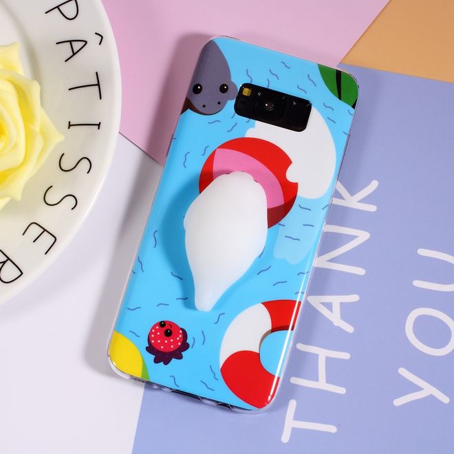 Samsung Galaxy S8 Plus Handyhülle - TPU Softcase - 3D Soft Squishy - Seelöwe im Wasser