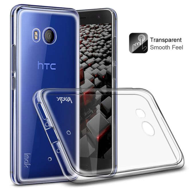 Imak - HTC U11 Handyhülle - TPU Soft Case - sanft - mit Schutzglas - transparent