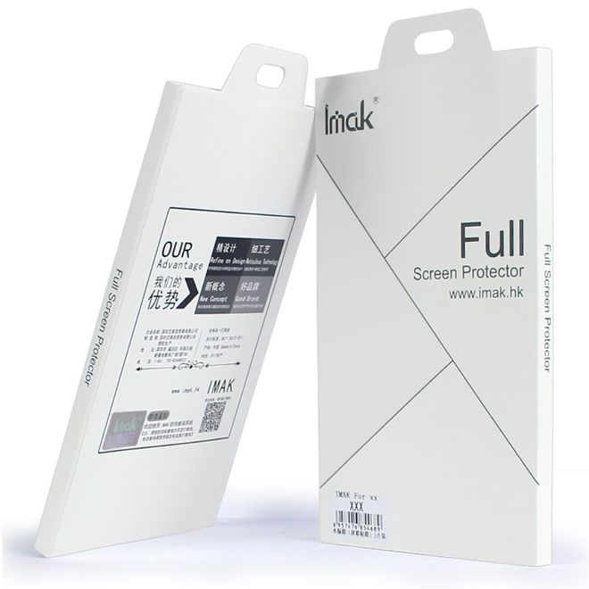 Imak - HTC U11 Schutzfolie - zwei Stück - deckt die gesamte Vorderseite ab  - transparent