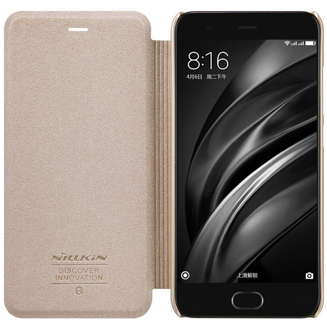 Nillkin - Xiaomi Mi6 Hülle - Funkelndes Leder Case - Sparkle Series - gold
