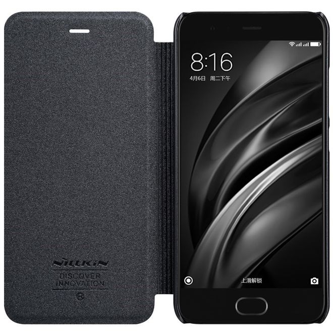 Nillkin - Xiaomi Mi6 Hülle - Funkelndes Leder Case - Sparkle Series - grau