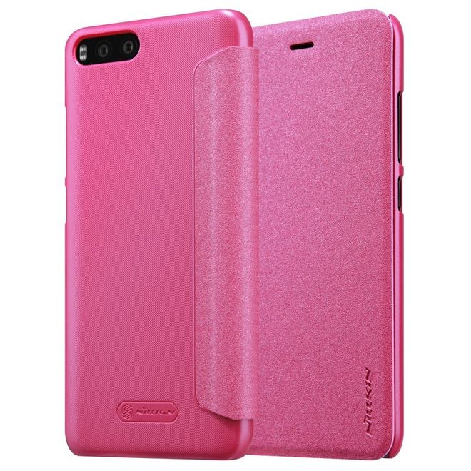Nillkin - Xiaomi Mi6 Hülle - Funkelndes Leder Case - Sparkle Series - rot