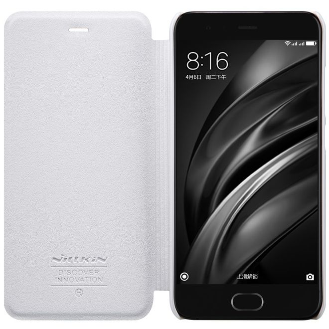 Nillkin - Xiaomi Mi6 Hülle - Funkelndes Leder Case - Sparkle Series - weiss