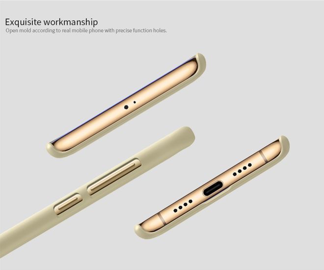 Nillkin - Hülle für Xiaomi Mi6 - Plastik Case - Super Frosted Shield Series - gold