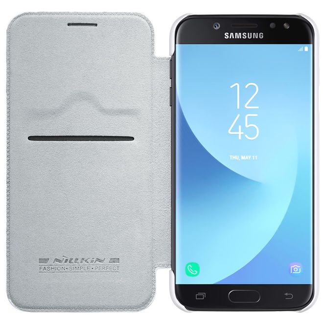 Nillkin - Samsung Galaxy J5 (2017) Hülle - Leder Book Case - Qin Series - weiss