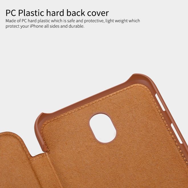 Nillkin - Samsung Galaxy J5 (2017) Hülle - Leder Book Case - Qin Series - weiss