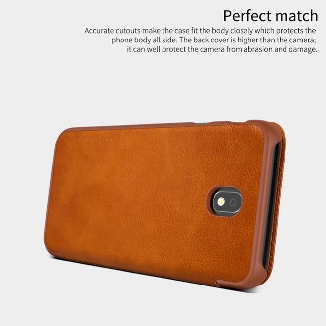 Nillkin - Samsung Galaxy J5 (2017) Hülle - Leder Book Case - Qin Series - weiss