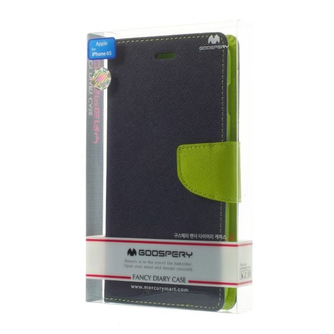 Goospery - iPad Pro 12.9 Hülle - Tablet Bookcover - Fancy Diary Series - navy/lime