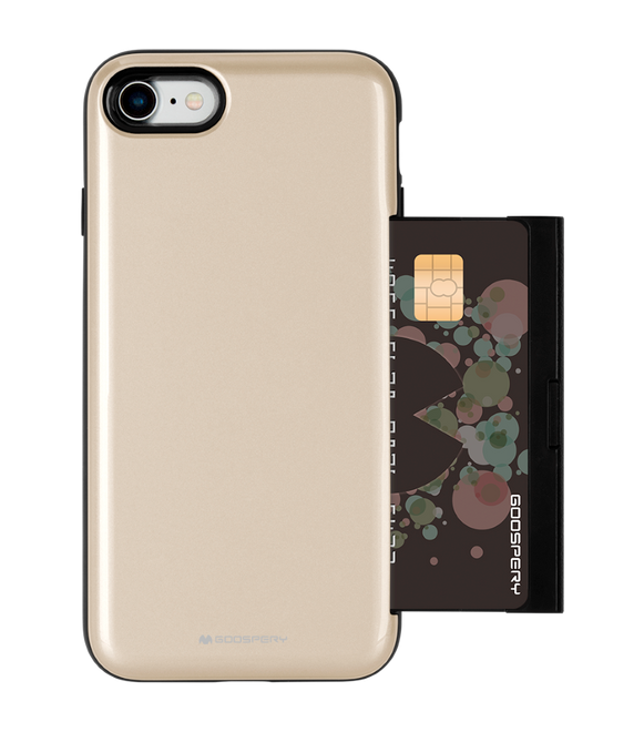 Goospery - iPhone 8 Plus / 7 Plus Case - Hülle aus Plastik - Happy Bumper Series - gold