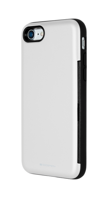 Goospery - iPhone 8 Plus / 7 Plus Case - Hülle aus Plastik - Happy Bumper Series - silber