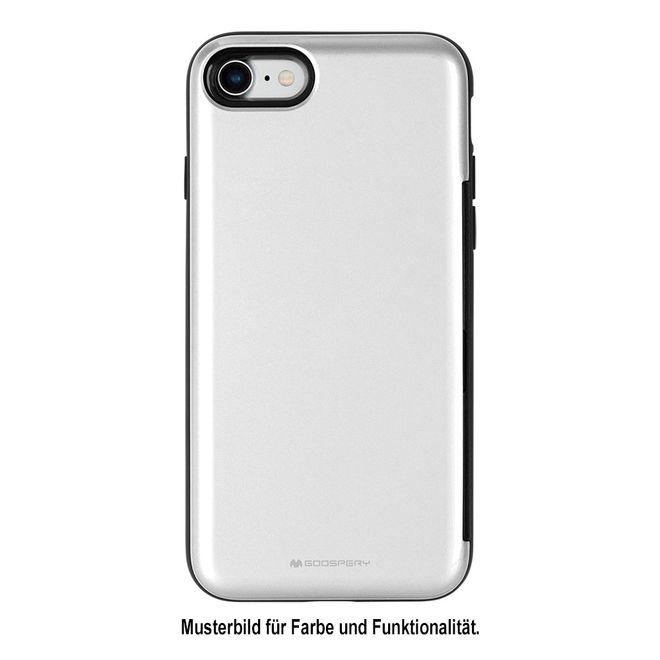 Goospery - iPhone 8 Plus / 7 Plus Case - Hülle aus Plastik - Happy Bumper Series - silber