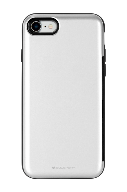 Goospery - iPhone 8 Plus / 7 Plus Case - Hülle aus Plastik - Happy Bumper Series - silber
