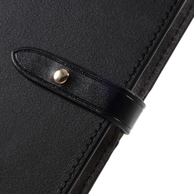 Goospery - Hülle für iPhone XS / X - Kunstleder Case - Romance Diary Series - schwarz