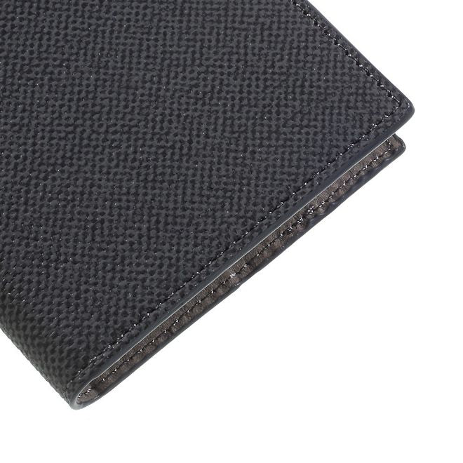 Goospery - iPhone XS / X Handy Case - Hülle aus Kunstleder - Milano Diary Series - schwarz