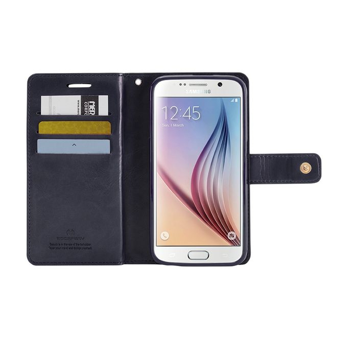 Goospery - iPhone XS / X Handyhülle - Cover aus Leder - Mansoor Diary Series - rosa