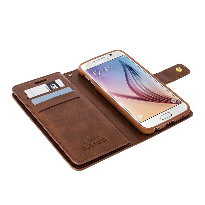 Goospery - iPhone XS / X Handyhülle - Cover aus Leder - Mansoor Diary Series - rosa