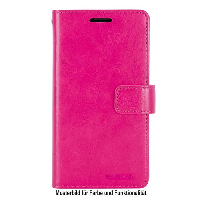 Goospery - iPhone XS / X Handyhülle - Cover aus Leder - Mansoor Diary Series - rosa