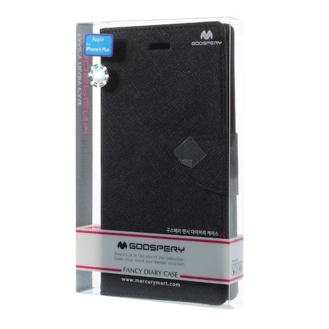 Goospery - Samsung Galaxy J3 (2017) Hülle - Handy Bookcover - Fancy Diary Series - schwarz