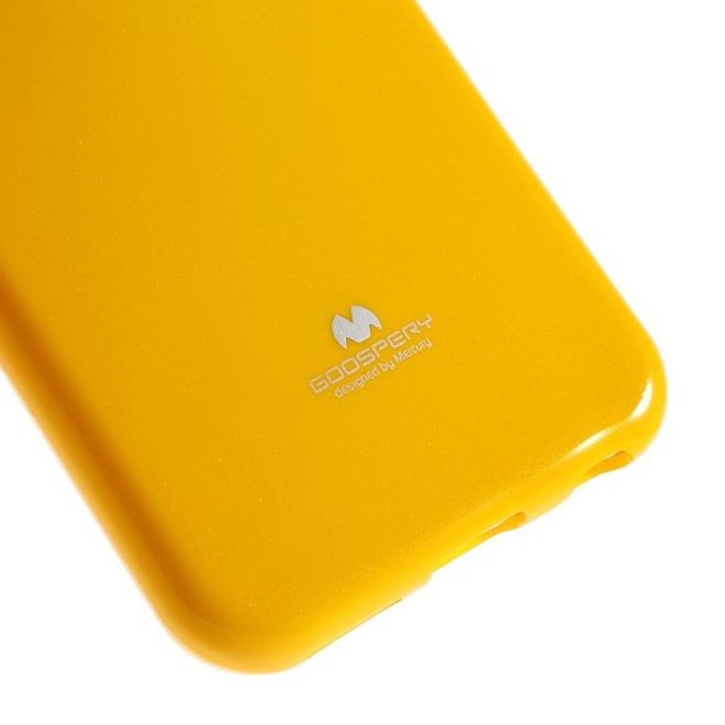 Goospery - Handy Case für Samsung Galaxy J3 (2017) - TPU Softcase - Pearl Jelly Series - gelb