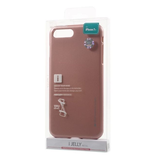 Goospery - Handy Hülle für Samsung Galaxy J3 (2017) - TPU Soft Case - i Jelly Metal Series - rosegold