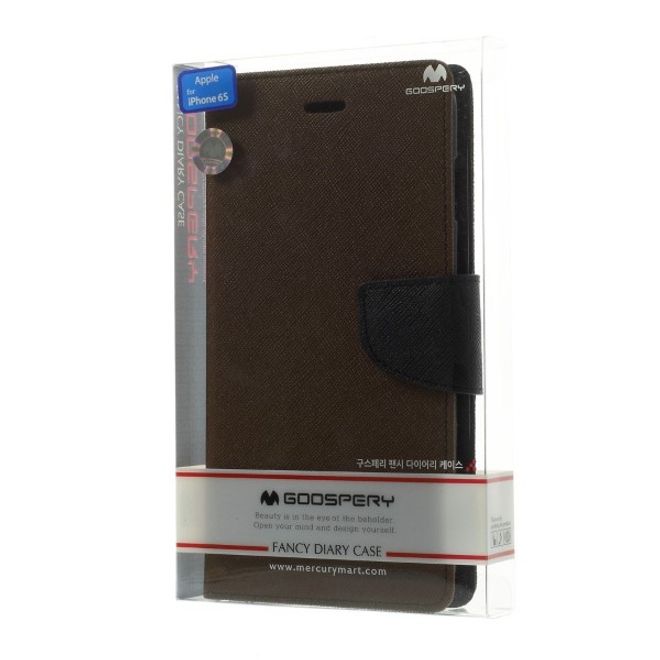 Goospery - Samsung Galaxy J7 (2017) Hülle - Handy Bookcover - Fancy Diary Series - braun/schwarz