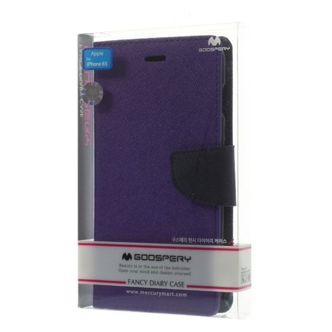 Goospery - Samsung Galaxy J7 (2017) Hülle - Handy Bookcover - Fancy Diary Series - purpur/navy