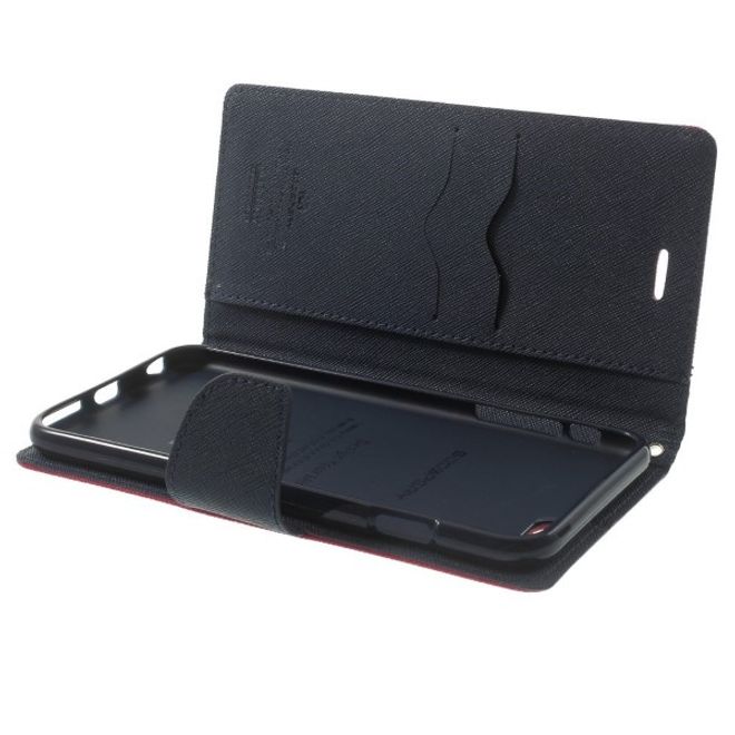 Goospery - Samsung Galaxy J7 (2017) Hülle - Handy Bookcover - Fancy Diary Series - pink/navy