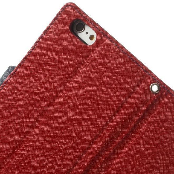 Goospery - Samsung Galaxy J7 (2017) Hülle - Handy Bookcover - Fancy Diary Series - rot/navy