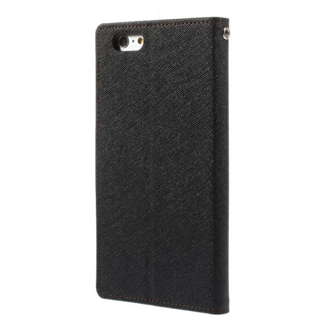 Goospery - Samsung Galaxy J7 (2017) Hülle - Handy Bookcover - Fancy Diary Series - schwarz/braun