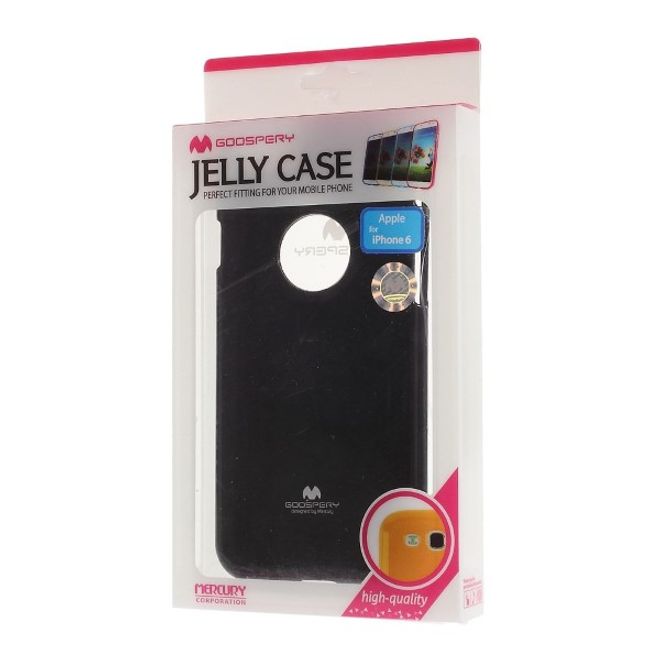 Goospery - Handy Case für Samsung Galaxy J7 (2017) - TPU Softcase - Pearl Jelly Series - schwarz