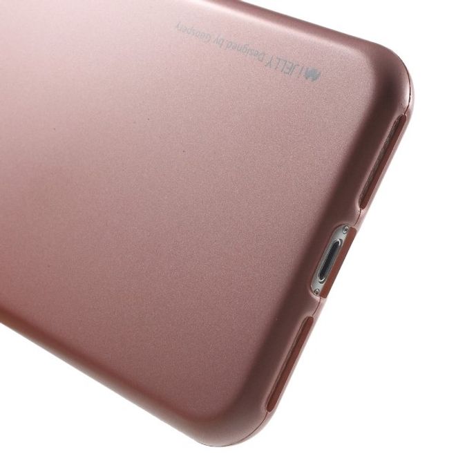 Goospery - Samsung Galaxy J7 (2017) Handy Hülle - TPU Soft Case - i Jelly Metal Series - rosegold