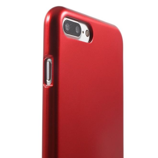 Goospery - Samsung Galaxy J7 (2017) Handy Hülle - TPU Soft Case - i Jelly Metal Series - rot