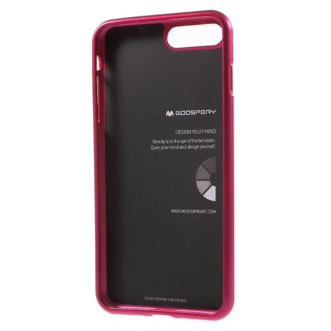 Goospery - Handy Hülle für LG K10 (2017) - TPU Soft Case - i Jelly Metal Series - rosa