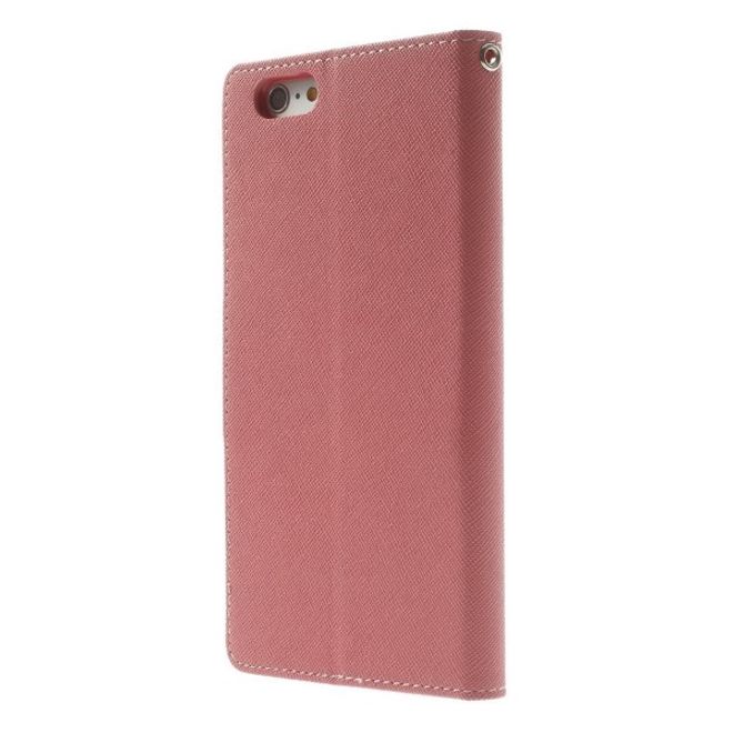 Goospery - Xiaomi Mi6 Hülle - Handy Bookcover - Fancy Diary Series - rosa/pink